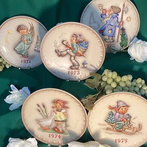 Set of 5 Hummel Plates 1971-1975